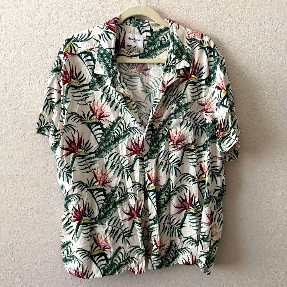 Tropical button-down shirt